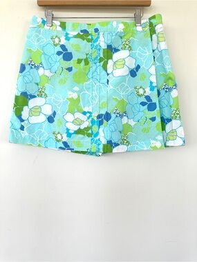 Dockers Favourite Fit Floral A-Line Skort in Aqua & Green in 💯 Cotton